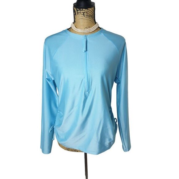 Free Country Women's Long Sleeve 1/2 Zip Soft Stretch Performance Shirt M NWOT - Picture 5 of 8